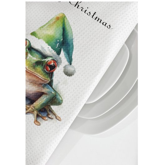 Froscher Weihnachtsfrosch, Brauch Geschirrtuch