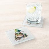 Froscher Weihnachtsfrosch, Brauch Glasuntersetzer (Schrägansicht)