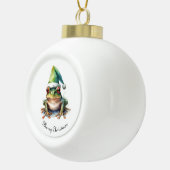 Froscher Weihnachtsfrosch, Brauch Keramik Kugel-Ornament (Rechts)