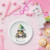 Froscher Weihnachtsfrosch, Brauch Pappteller (Party)