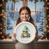 Froscher Weihnachtsfrosch, Brauch Pappteller