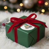 Froscher Weihnachtsfrosch, Brauch Runder Aufkleber