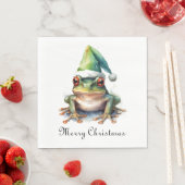 Froscher Weihnachtsfrosch, Brauch Serviette (Beispiel)