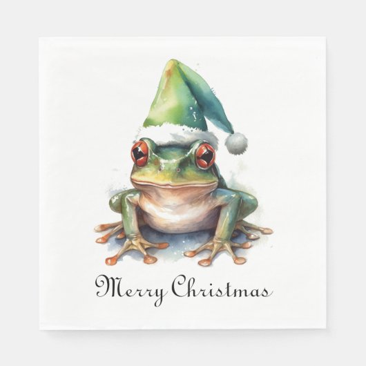 Froscher Weihnachtsfrosch, Brauch Serviette (Vorderseite)