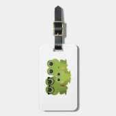 Froschfamilie Gepäckanhänger (Vorderseite vertikal)