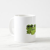 Froschfamilie Kaffeetasse (Vorderseite Links)