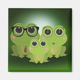 Froschfamilie Magnet