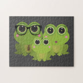 Froschfamilie Puzzle (Horizontal)