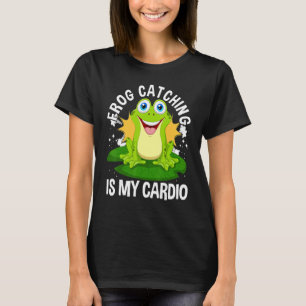 Froschfänger Froschfang ist mein Cardio Frosch H T-Shirt