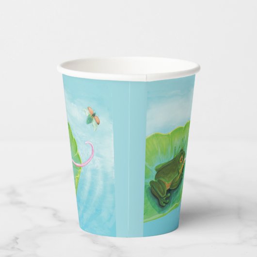 Froschfänger Pappbecher (Rechts)