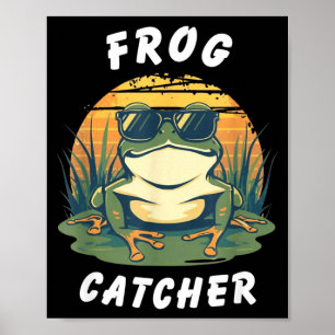 Froschfänger Retro-Froschjäger Lustiger Outdoor-Te Poster