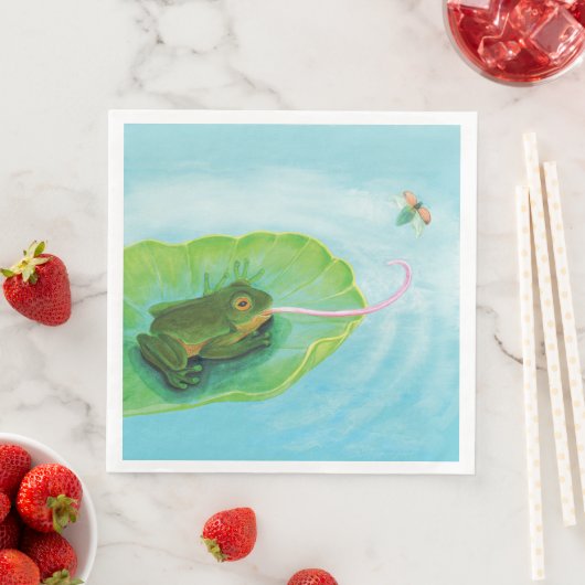 Froschfänger Serviette (Beispiel)