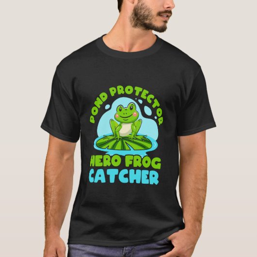 Froschfänger Teichschützer Frosch T-Shirt (Vorderseite)
