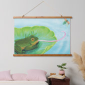 Froschfänger Wandteppich Mit Holzrahmen (Schlafzimmer)