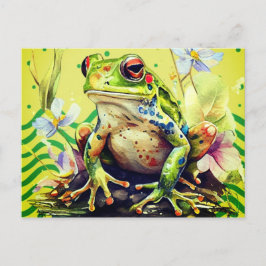 Froschfarben können angepasst werden postkarte