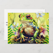 Froschfarben können angepasst werden postkarte (Vorne/Hinten)