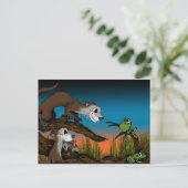 Froschfehler Postkarte (Stehend Vorderseite)