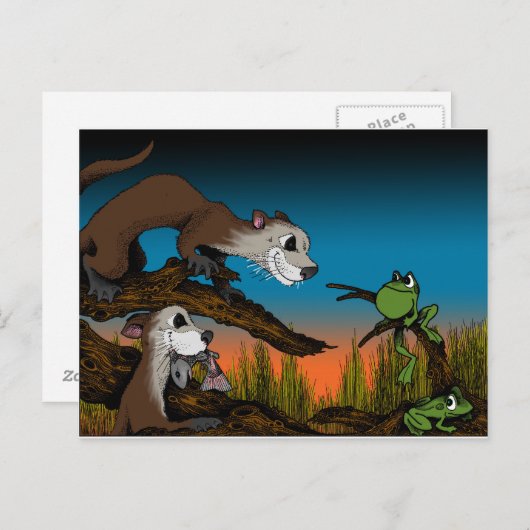 Froschfehler Postkarte (Vorne/Hinten)