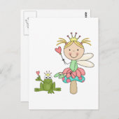 Froschfisch - Blond T - Shirt und Geschenke Postkarte (Vorne/Hinten)