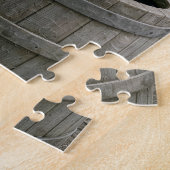 Froschfischen in einem Whiskyfass Puzzle (Seite)
