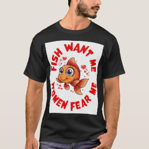 Froschfischer Angelrute T-Shirt