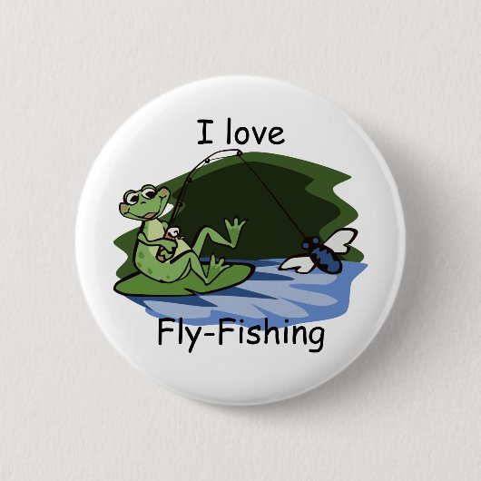 Froschfischer Button (Vorderseite)