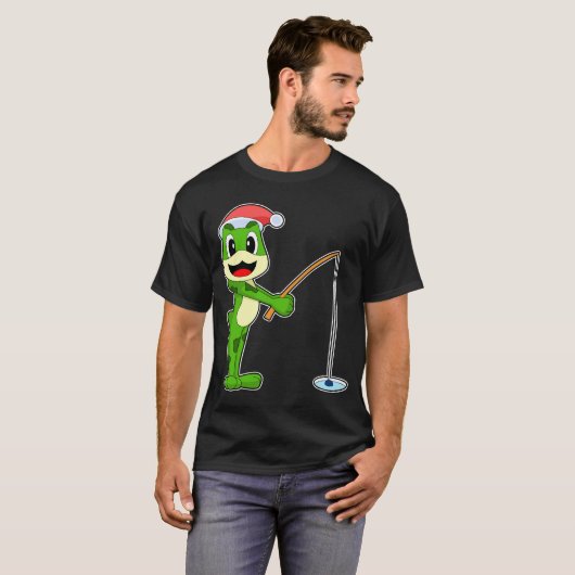 Froschfischerei T-Shirt (Vorne ganz)