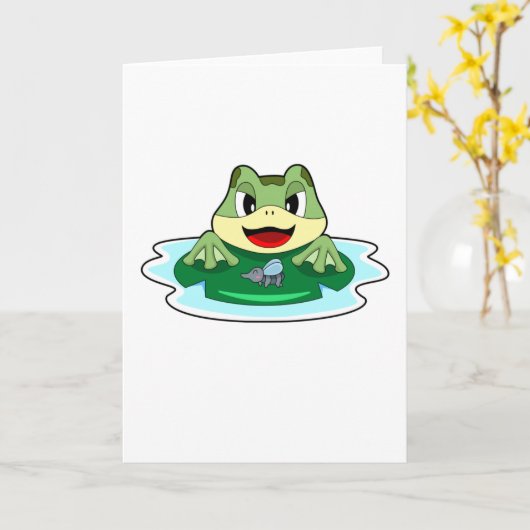 Froschfliege Karte (Gelbe Blume)