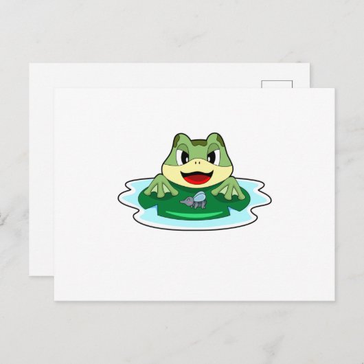 Froschfliege Postkarte (Vorne/Hinten)