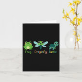 Froschfliegenschildkrötenfrösche Spaß subtil polit Karte (Gelbe Blume)