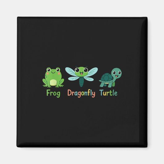 Froschfliegenschildkrötenfrösche Spaß subtil polit Magnet (Vorne)