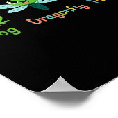 Froschfliegenschildkrötenfrösche Spaß subtil polit Poster (Ecke)
