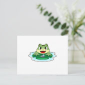 Froschflug Postkarte (Stehend Vorderseite)