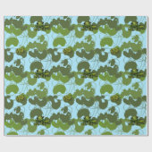 Froschfräsen Geschenkpapier (Flach)