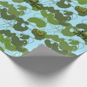 Froschfräsen Geschenkpapier (Ecke)