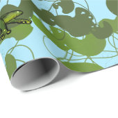 Froschfräsen Geschenkpapier (Rolleneckpunkt)