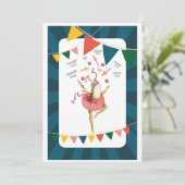 Froschfrosch Dankeskarte (Stehend Vorderseite)