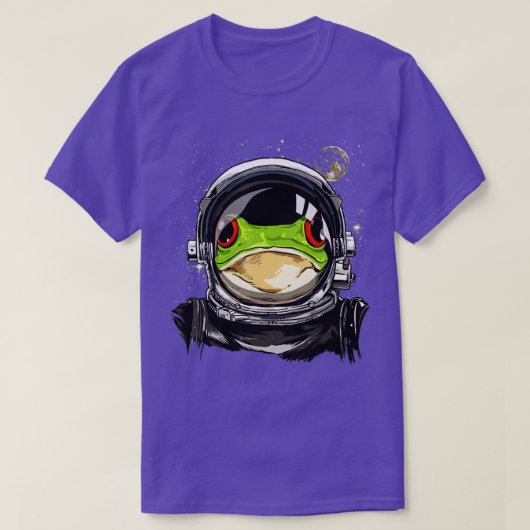 Froschfrosch im Weltraum T-Shirt (Design vorne)
