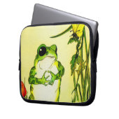 Froschfrosch Laptopschutzhülle (Vorderseite Links)
