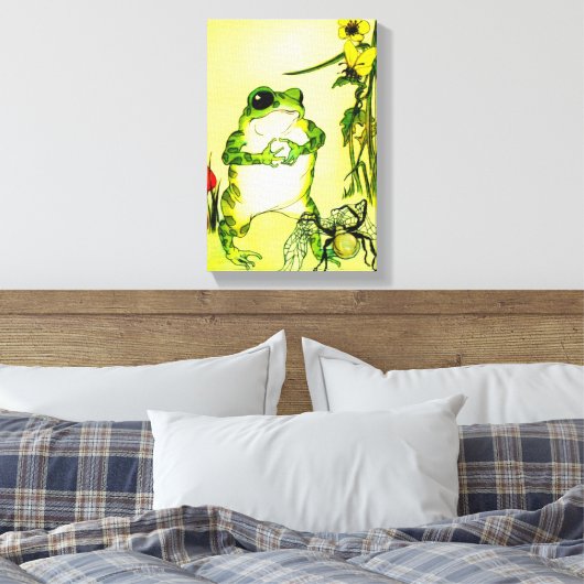 Froschfrosch Leinwanddruck (Insitu (Schlafzimmer))