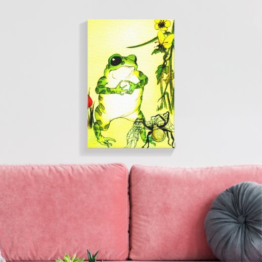 Froschfrosch Leinwanddruck (Insitu (Wohnzimmer))