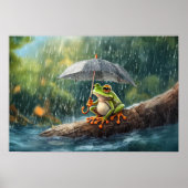 Froschfrosch mit Schlagzähne Poster (Vorne)