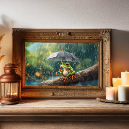 Froschfrosch mit Schlagzähne Poster