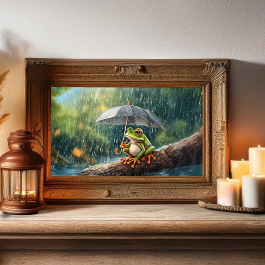 Froschfrosch mit Schlagzähne Poster