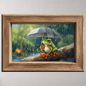 Froschfrosch mit Schlagzähne Poster