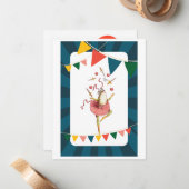 Froschfrosch Mitteilungskarte (Vorderseite/Rückseite Beispiel)