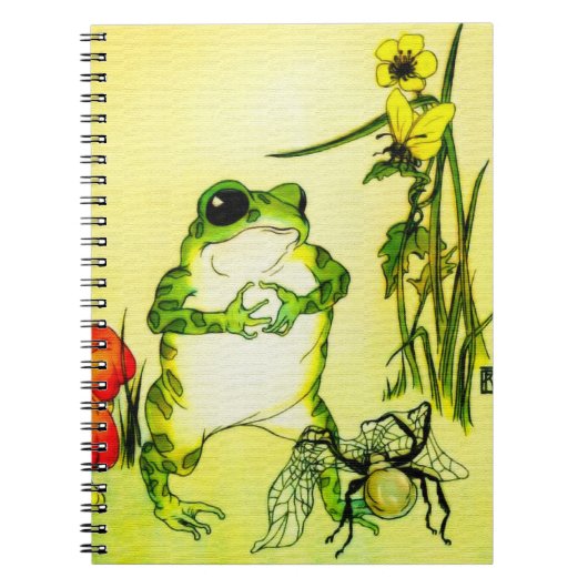 Froschfrosch Notizblock (Vorderseite)