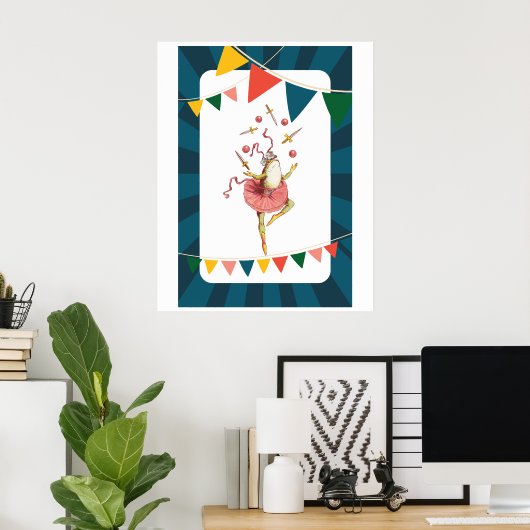 Froschfrosch Poster (Heimbüro)