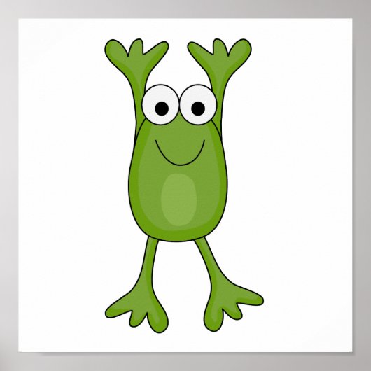 Froschfrosch Poster (Vorne)