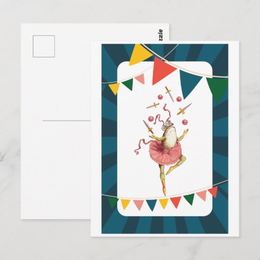 Froschfrosch Postkarte (Vorne/Hinten)